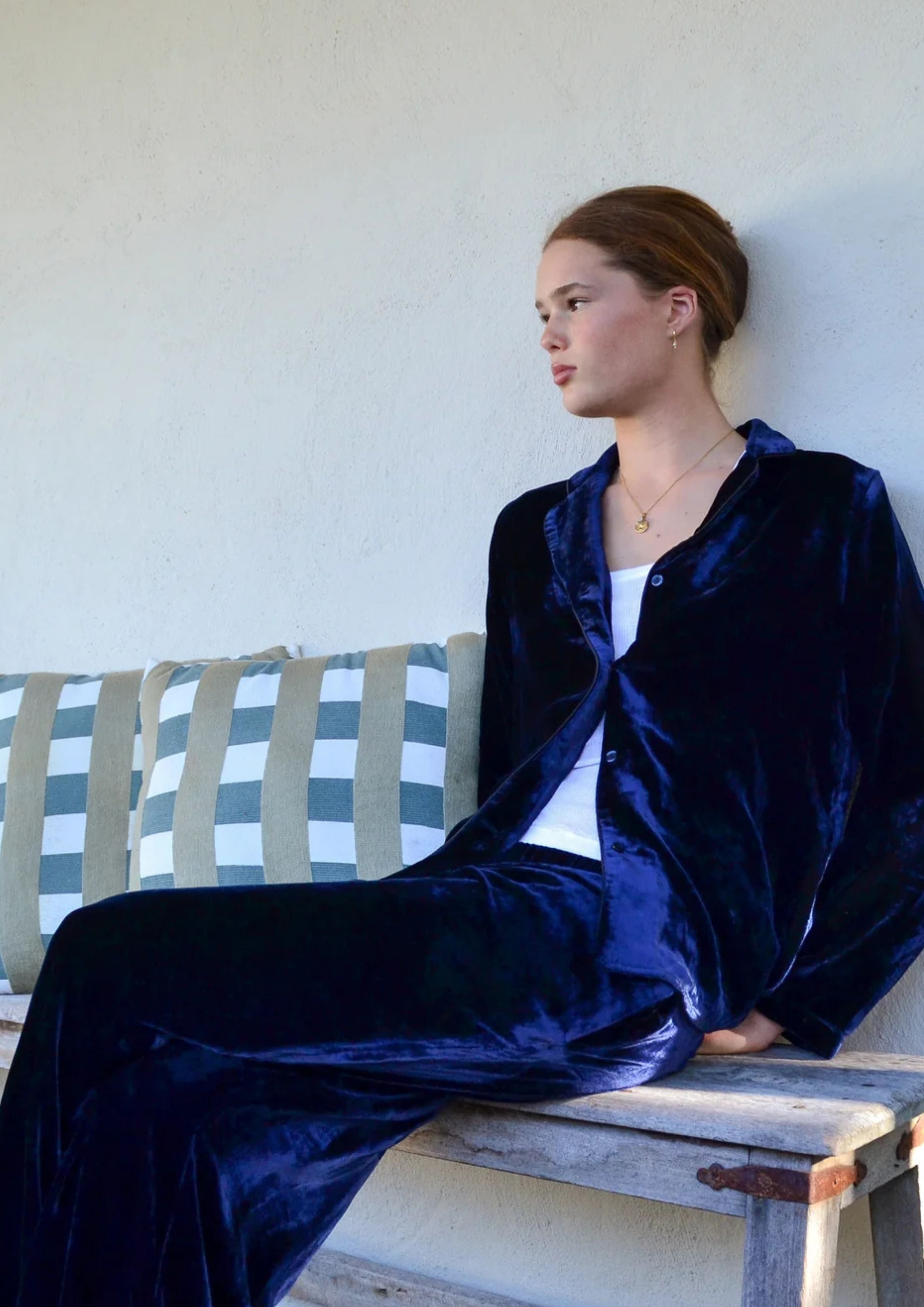 Luxe Velvet Travel Shirt