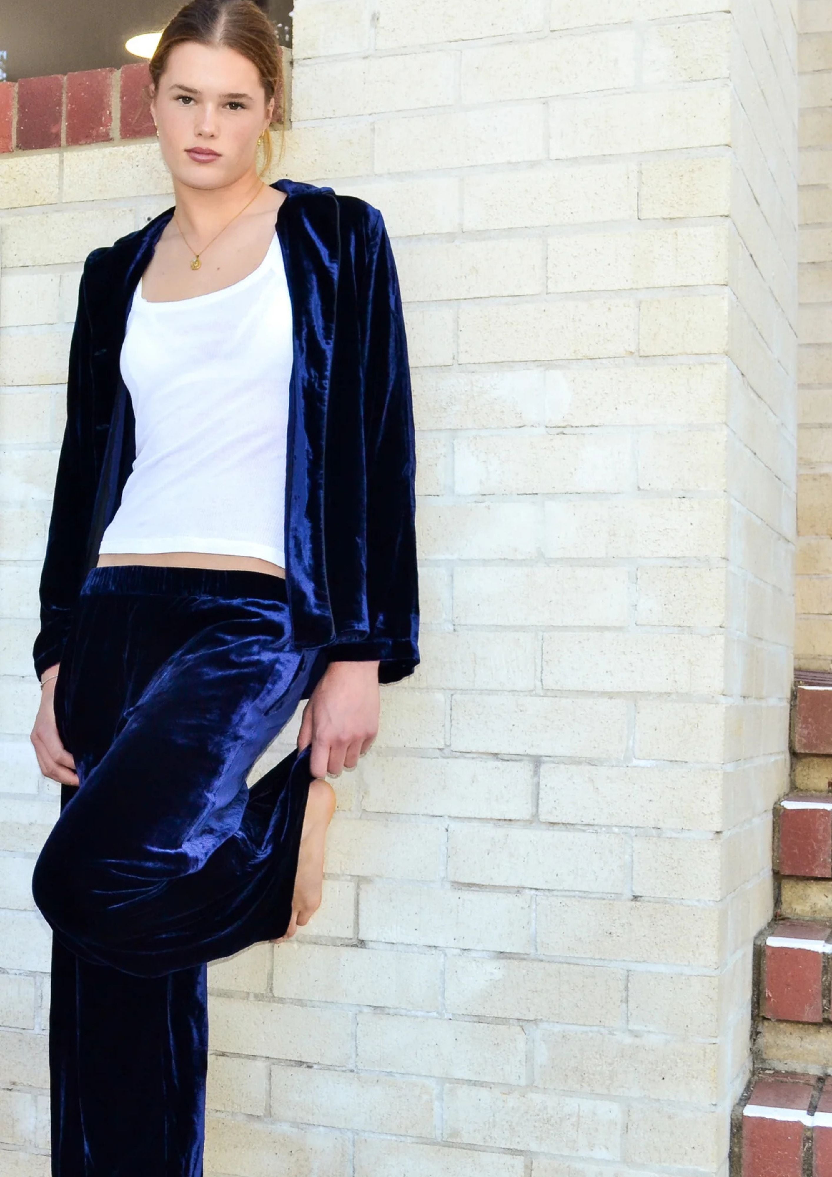 Luxe Velvet Travel Shirt