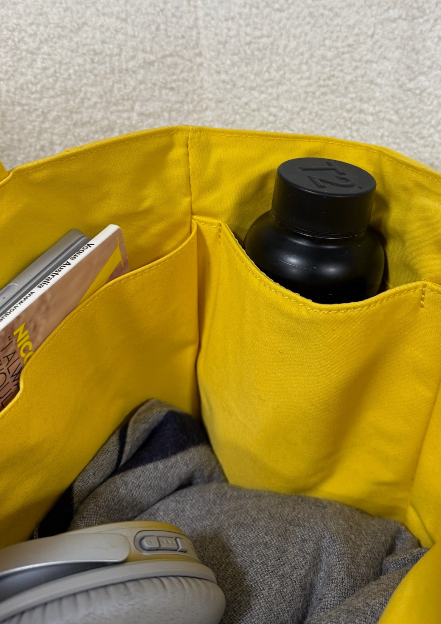 Cove Traveller Tote (MEDIUM SIZE) - Lemon Love (NO ZIP-UP TOP)