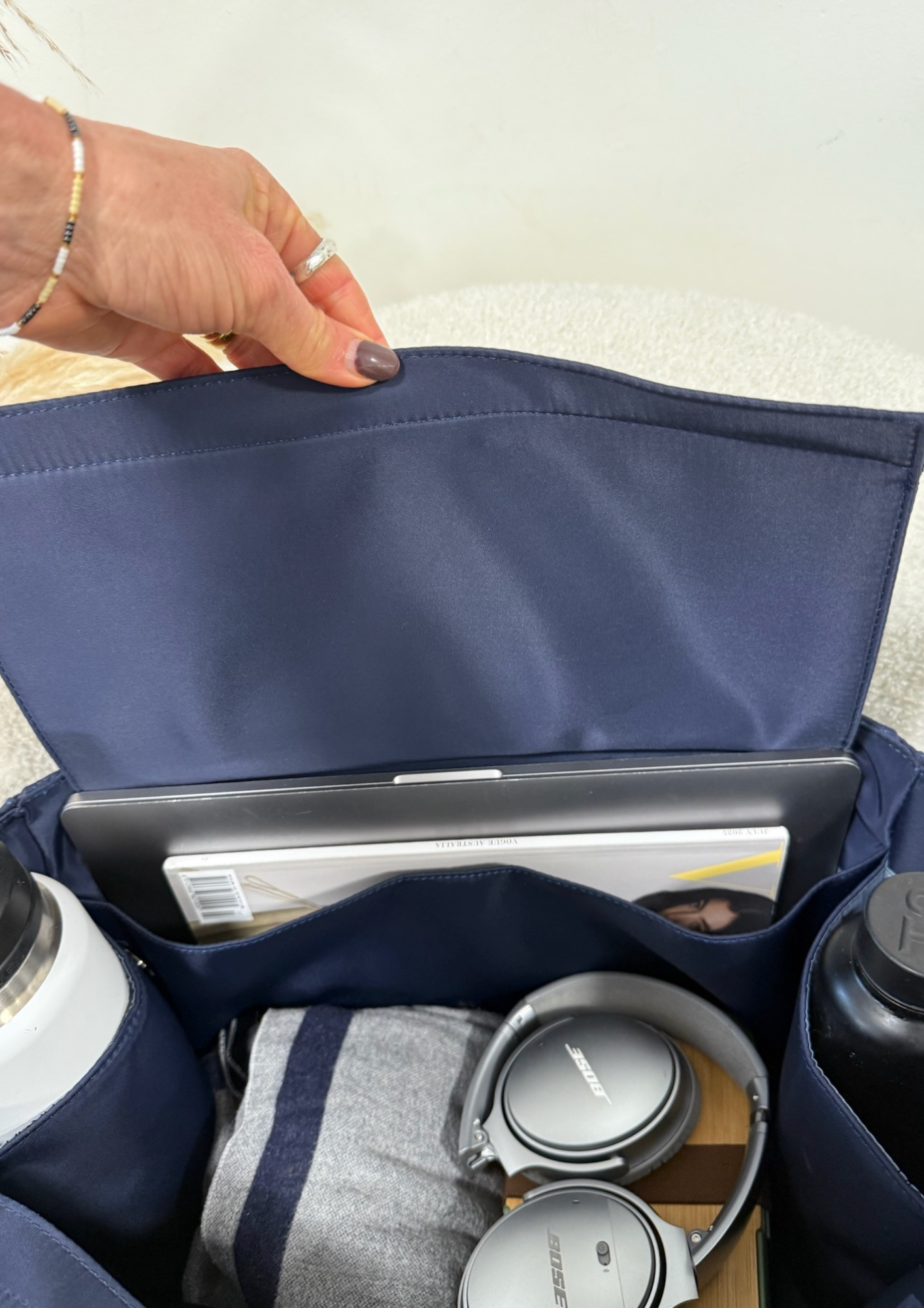 Urban Traveller Tote (MEDIUM SIZE) - Navy Blue - PRE SALE DUE END MARCH