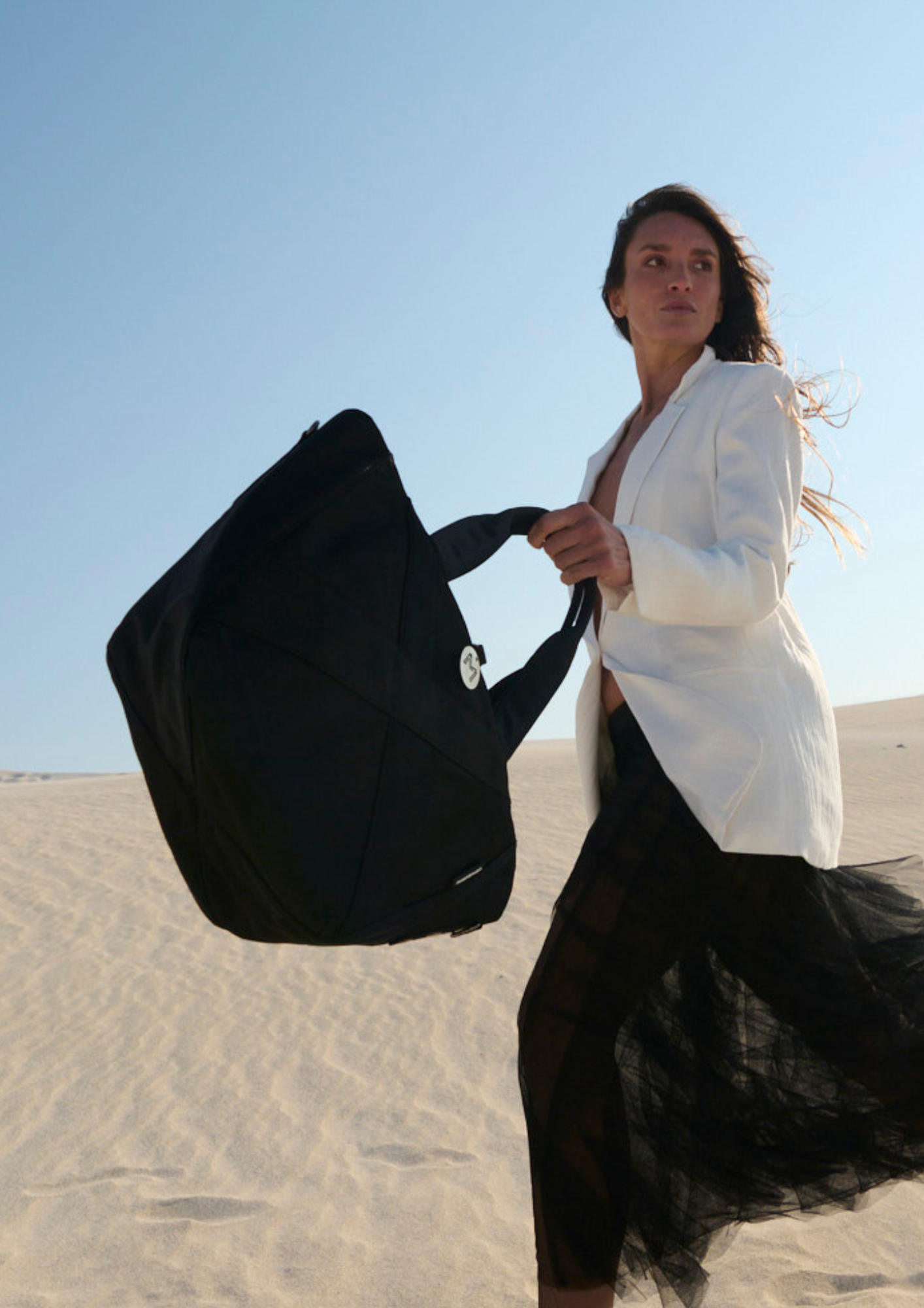 Daily Traveller Tote (LARGE SIZE) - Black