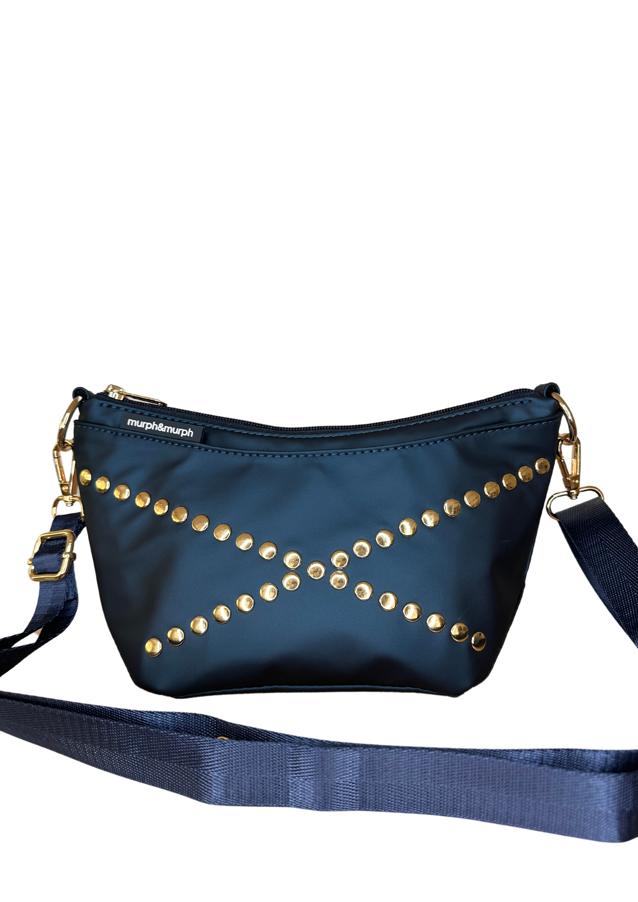 Petite - Mia Navy x Gold studs - sold out