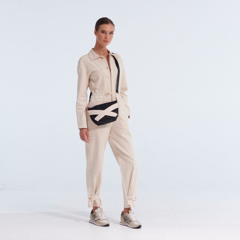 Petite - Panda Black x Cream Cross