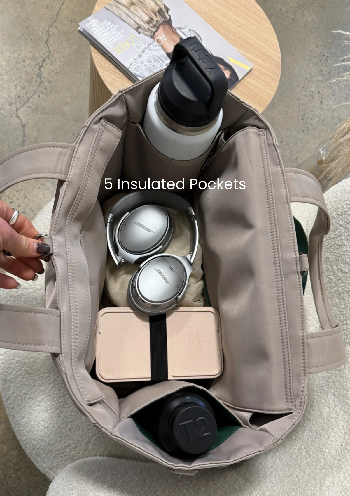 Urban Traveller Tote (MEDIUM SIZE) - Sand