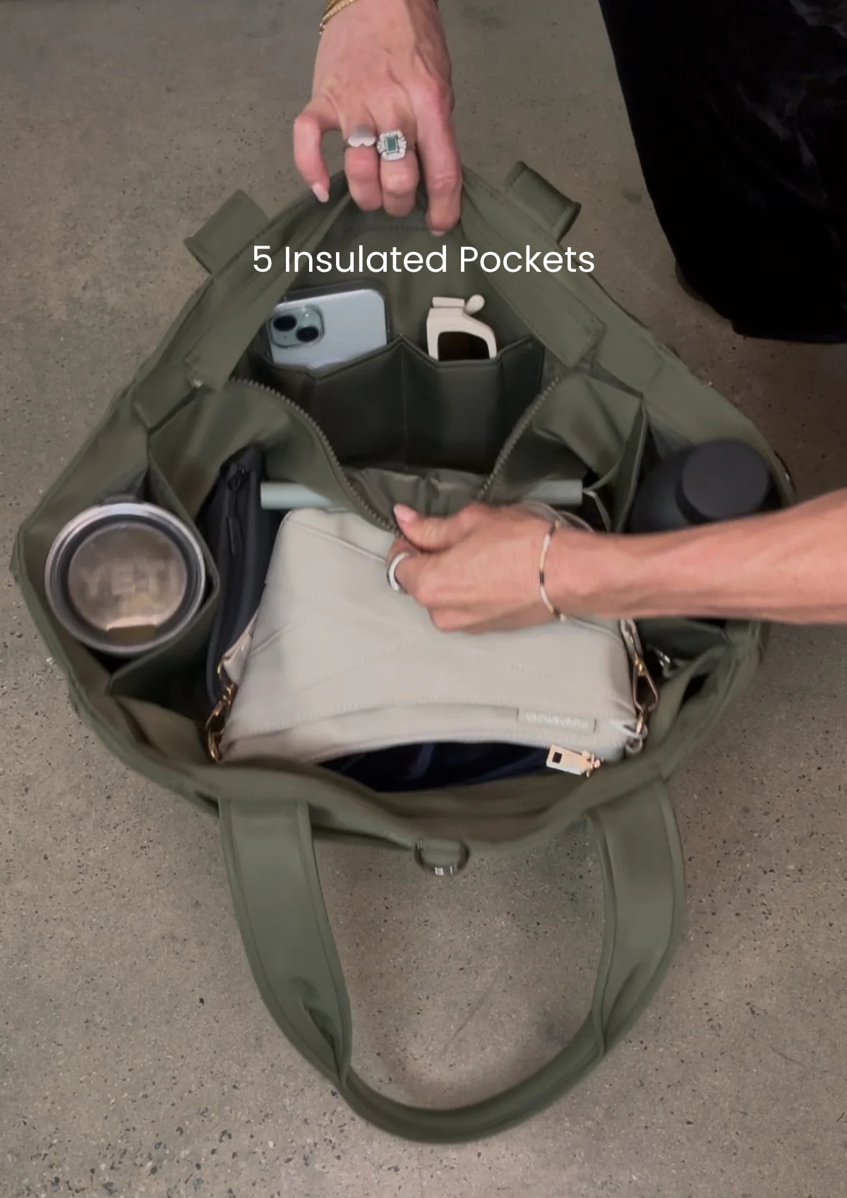 Daily Traveller Tote (LARGE SIZE) - KHAKI