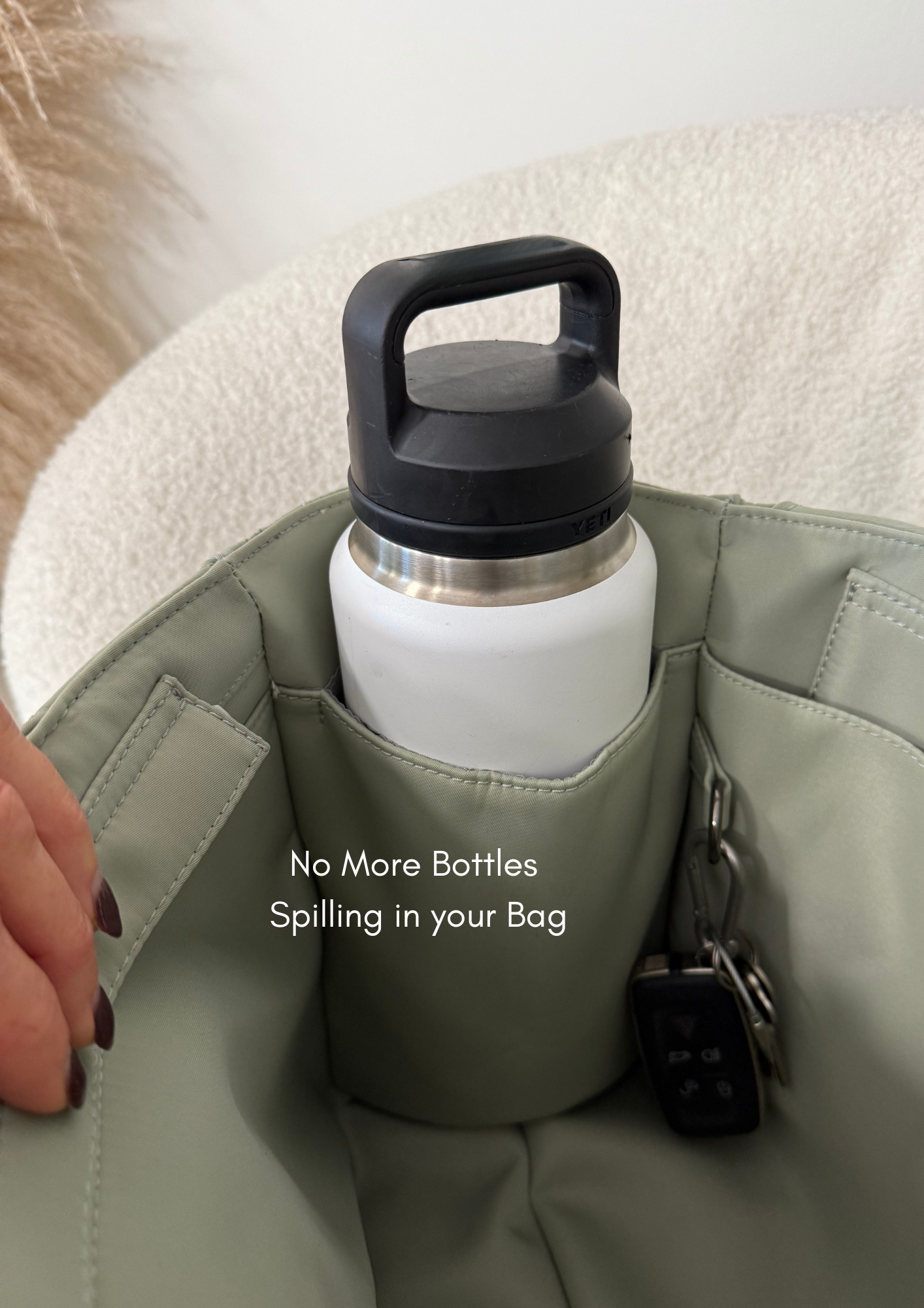 Daily Traveller Tote (LARGE SIZE) - Sage Green