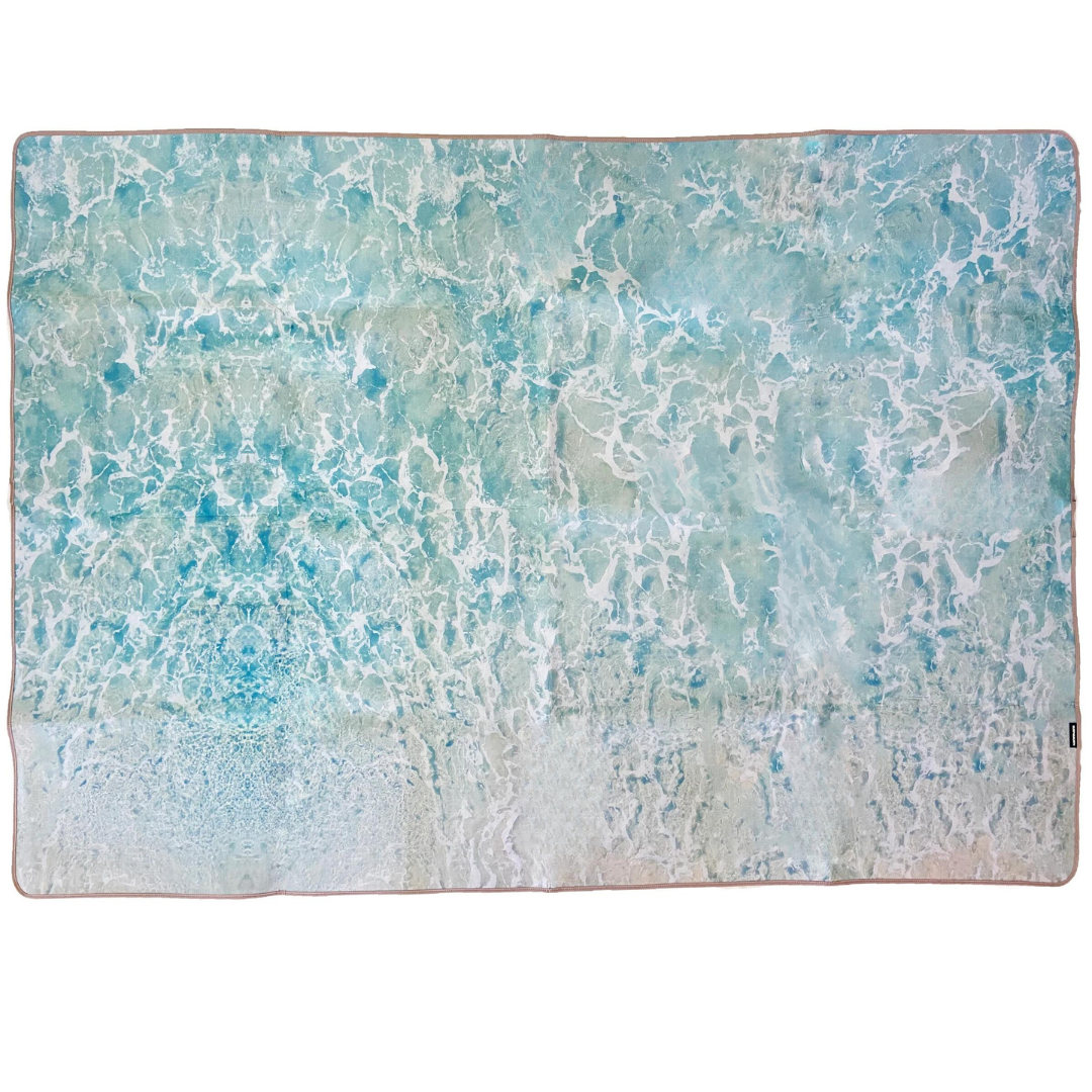 Neoprene Picnic Blanket - White Wash