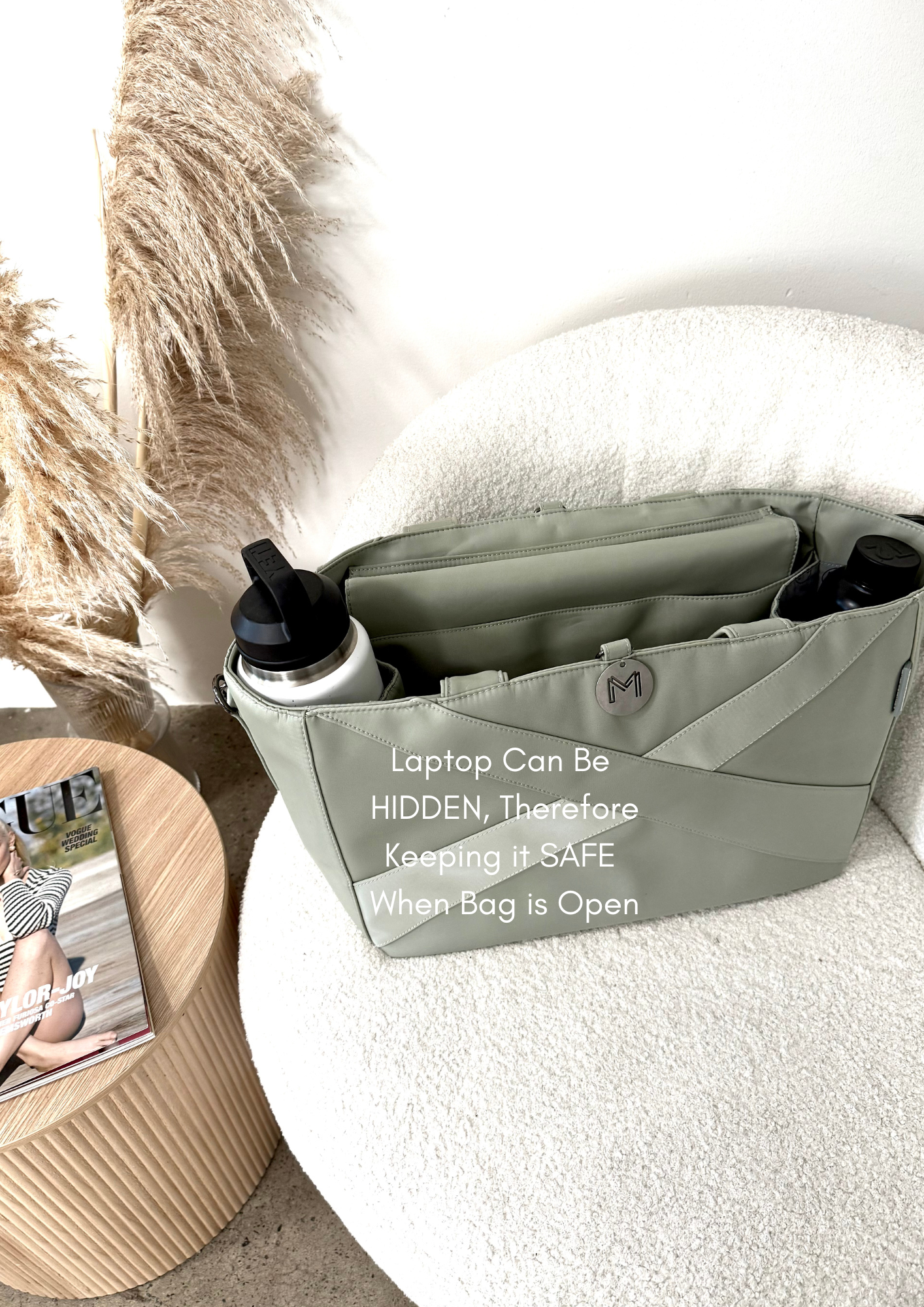 Daily Traveller Tote (LARGE SIZE) - Sage Green