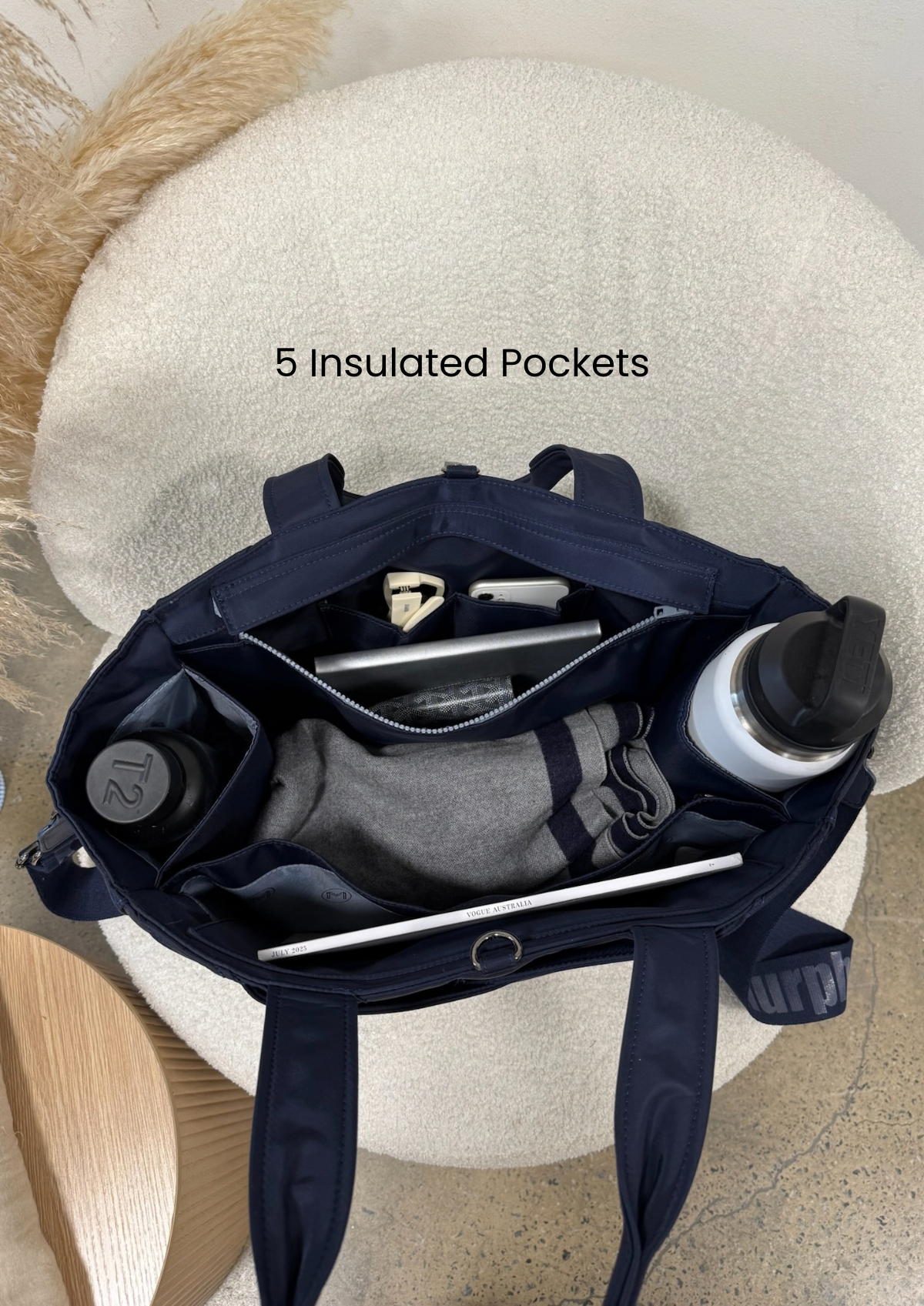 Urban Traveller Tote (MEDIUM SIZE) - Navy Blue