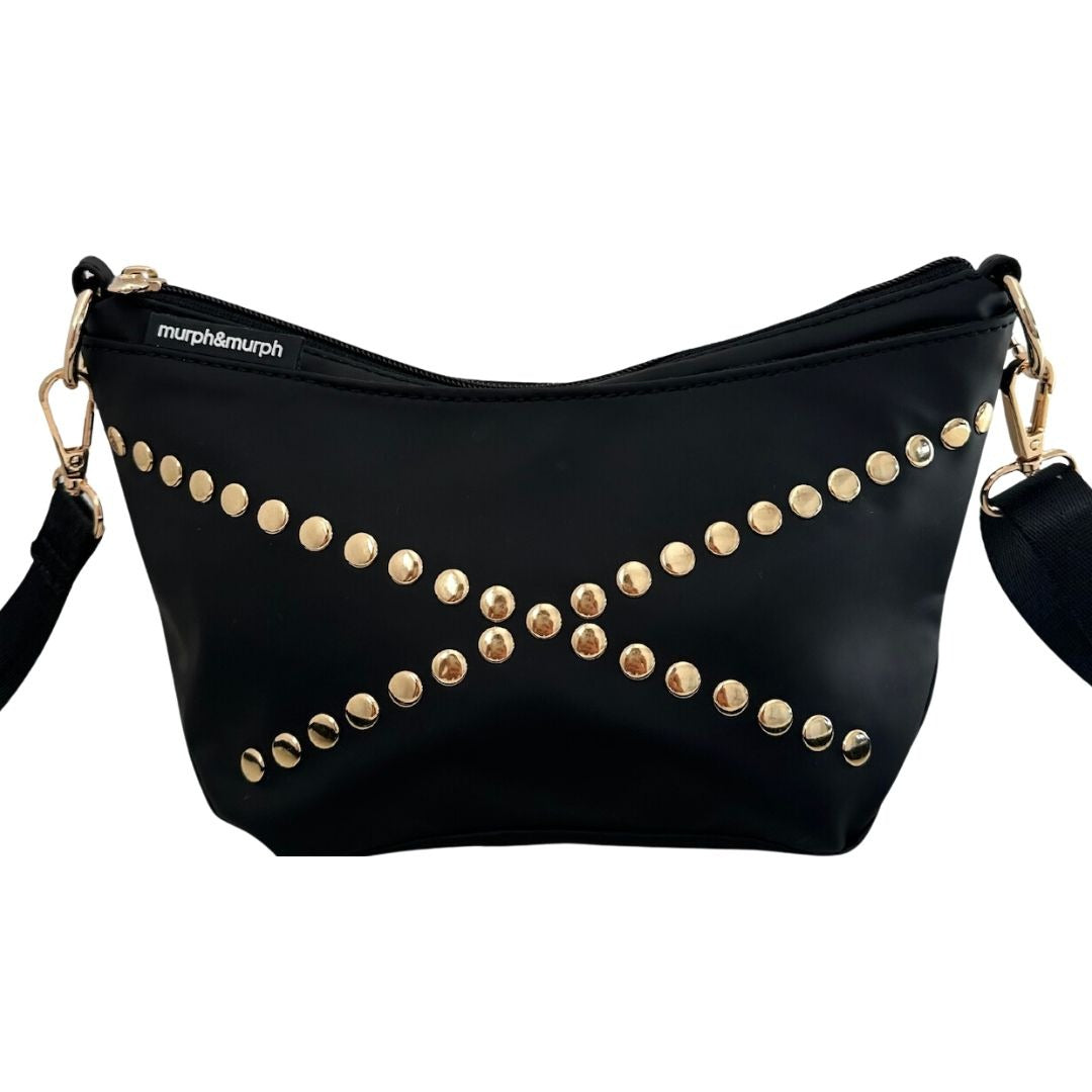 Cove Petite - Jacquie Black x Gold studs (BACK IN STOCK)