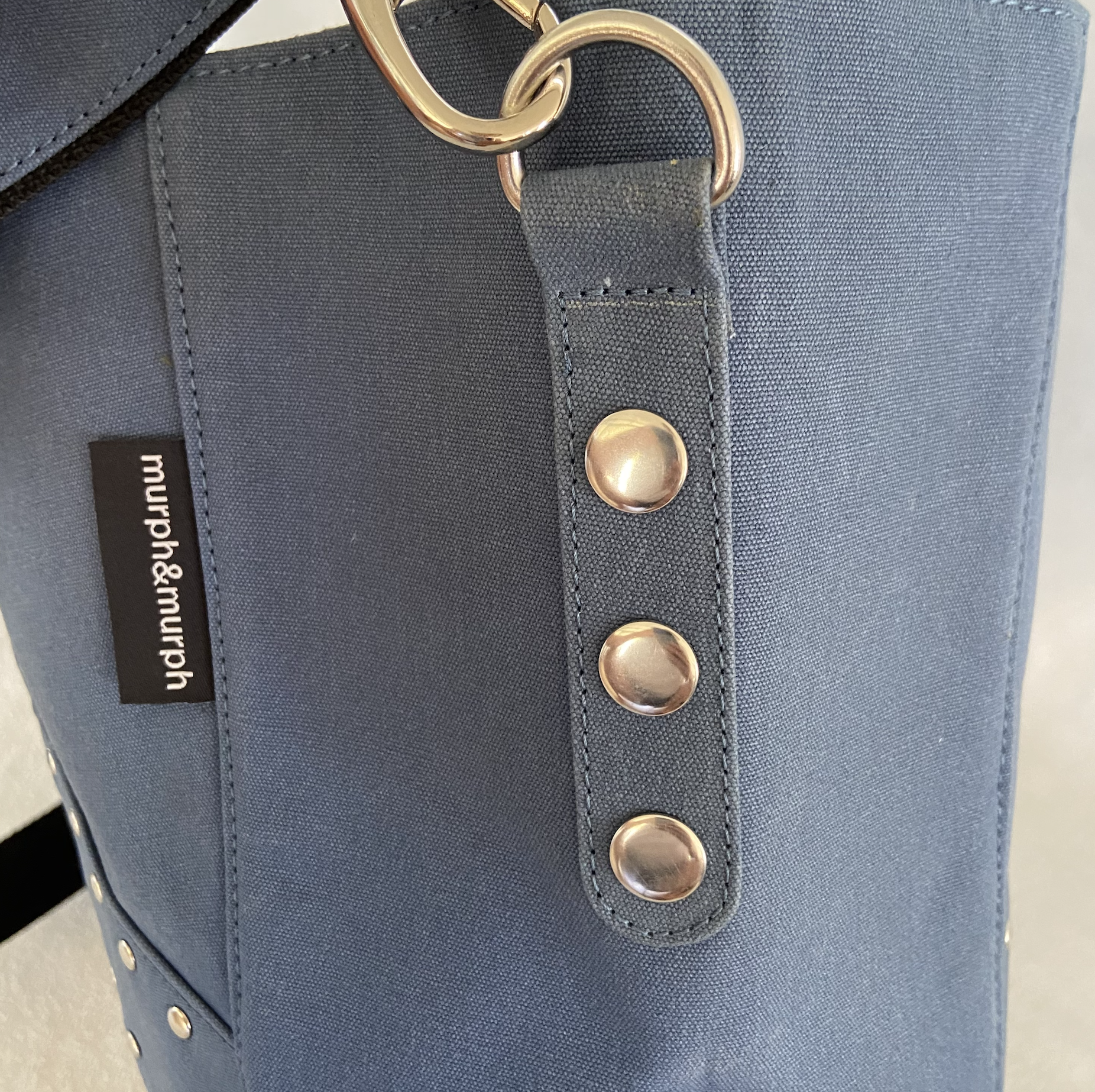 Cove Traveller - Studded Steel Blue (Cotton Canvas)