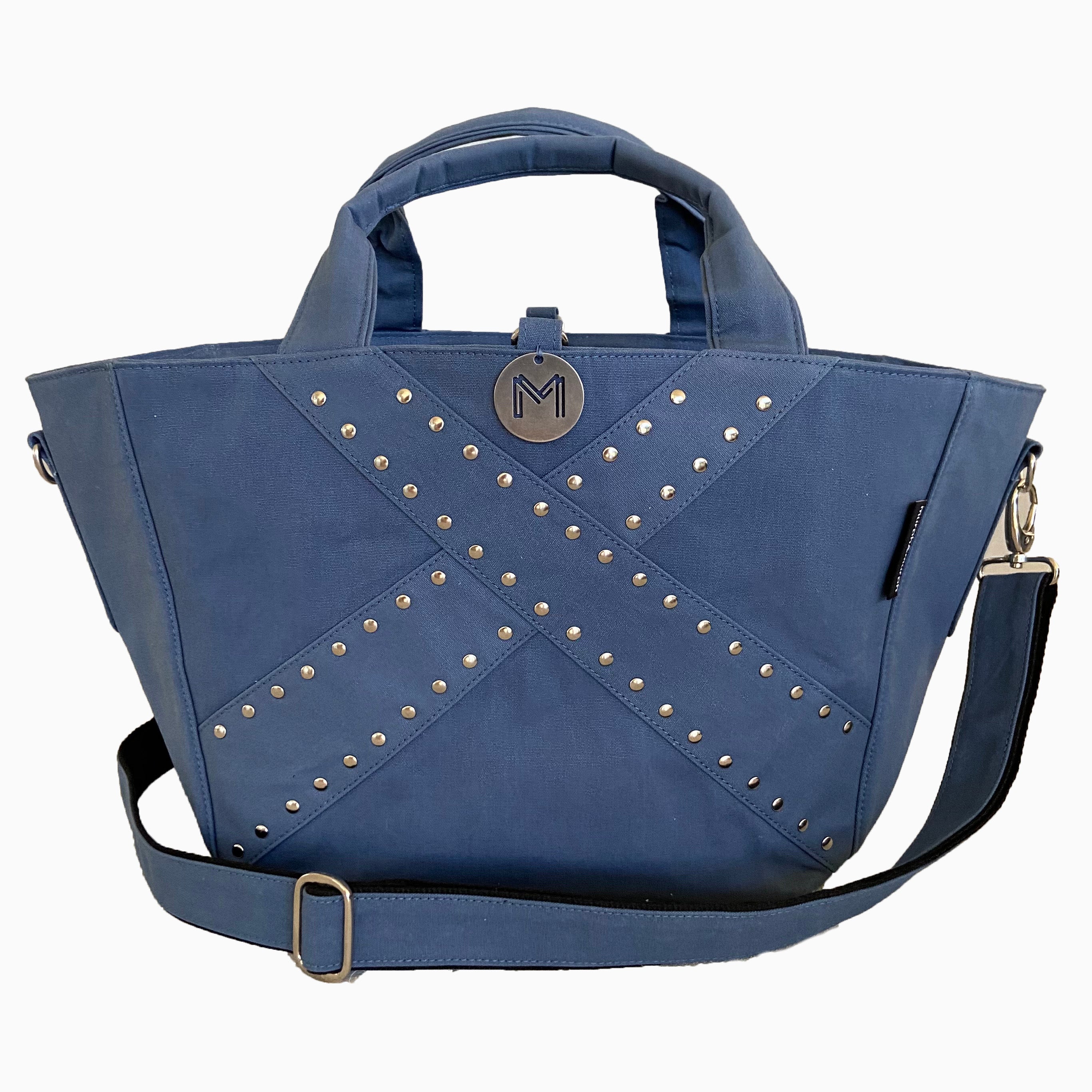 Cove Traveller - Studded Steel Blue (Cotton Canvas)